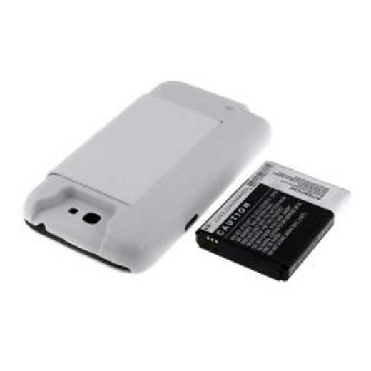 Heib kvalitet och ström – batteri för Samsung GT-N7105 – vikbart skydd vit – Li-Ion – 3,7 V – 6200 mAh