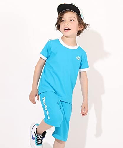 Amazon Co Jp Babydoll ベビードール 子供服 セットアップ ユニフォーム 体操着風 キッズ 女の子 男の子 90cm ターコイズ 5192k 服 ファッション小物