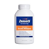 Zeasorb Excess Moisture Control Super Absorbent Foot & Body Powder, Dermatologist Recommended, Friction-Fighting Formula with Patented Odor Control Technology, 2.5 oz bottle