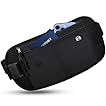 Sofore Hidden Traveling Bumbag Moneybelt Wallet for Women Men,Passport Money Belt Waist Belt with RFID Blocking Technology,Waist Travel Wallet for Passport Holder Cash Phone,Black