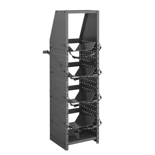 DIYTUNINGS Refrigerant Rack 4 Tiers Cylinder Tank Holder Rack Heavy Duty Steel Freon Tank Storage Rack Oxygen and Nitrogen