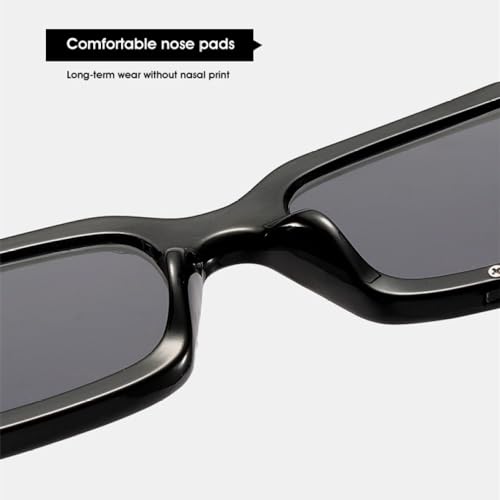 Lunettes de soleil de mode carrées avec protection UV400 rouge