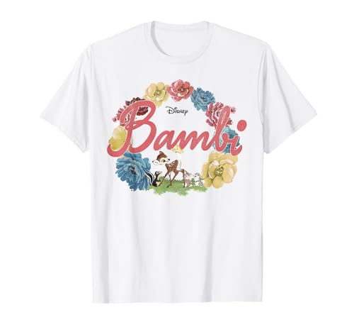 Disney Bambi Floral Ring Logo T-Shirt
