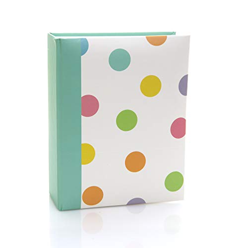 Kenro Candy Spot Colourful Small Photo Album for 100 Photos 7x5 inch / 13x18cm Teal - CN104SP