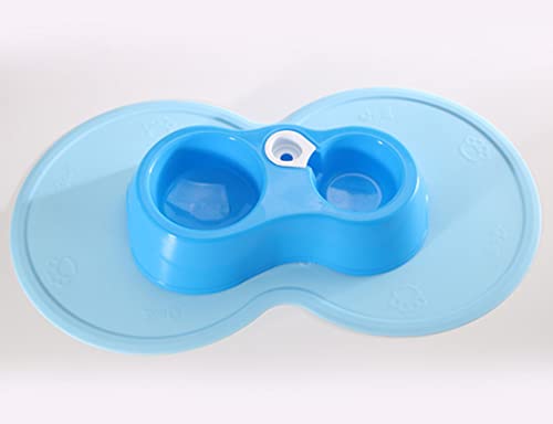 Anawakia Napfunterlage Silikon Futtermatte Wasserdicht Anti Rutsch Tiernahrung Matte für Hunde und Katzen Fütterungsmatte Silikonmatte Fressnapfunterlage 48 x 27 cm (Grau)