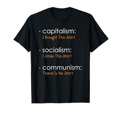 Capitalism Socialism Communism Libertarian Economics Freedom T-Shirt