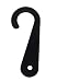 Amram Sock Display Hooks, 1 3/4 Inch, 2000 Pieces Black