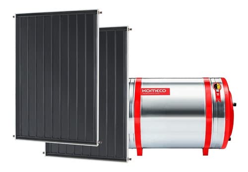 Aquecedor Solar 400 L Inox 304 baixa pressão desnível + 2 Coletores de 2m² MX Komeco
