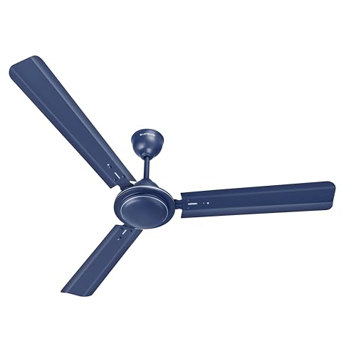 LONGWAY Nexa P1 1200 mm/48 inch Ultra High Speed 3 Blade Anti-Dust Decorative Star Rated Ceiling Fan (Blue, Pack of 1)