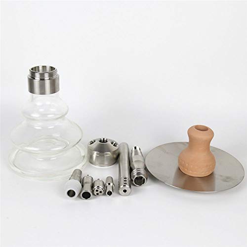 WJMT Hukah Set 17"Aluminium komplette Set Schlauchhuka und Silikonschüssel Hukas Shisha für Club Bar Party Single Tube – Bild 5