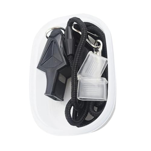 Set de silbatos portátiles para árbitro con cuerda para deportes miniatura 1