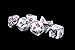 Metallic Dice Games 7-Set Mini: MBL w/RD Numbers
