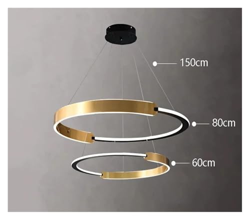 Suspension longue LED salon avec variateur pour régler l'intensité