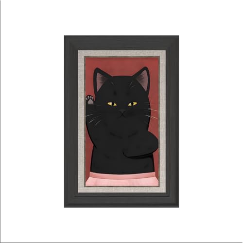 ?アートボード ポスター アートパネル 木枠付き 完成品 キャンバス 壁画 額付き 猫 ネコ アニマル 動物 現代 モダン インテリア ソファの背景画 飾り絵 油絵 絵画 プレゼント ギフト 木目調 フレーム 玄関 壁飾り 部屋飾り? (70x100cm(
