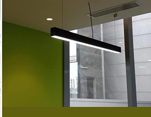 Image of Acco LED Aluminium 4 Feet Profile Light 38W (Black) - Ceiling Mount, Energy Efficient, Neutral White Light Output, Home Office Lighting Fixture-4000K- Neutral White