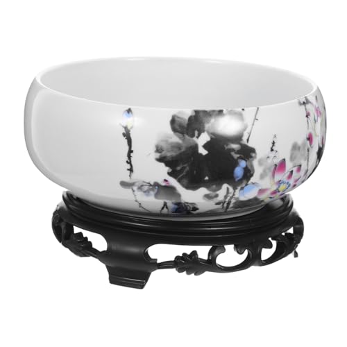 OFFSCH Idroponico Grazioso Fioriera in Con Supporto Ciotola Per Piantagione Con Fioriera Ad Vassoio Per Vasi in Per Piante Per Piantagione