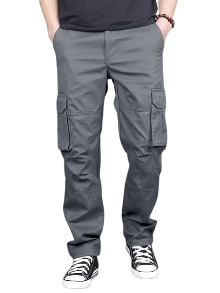 Men’s Outdoor Cargo Pants |Comfortable Multi-Pocket Trouser--picture-31