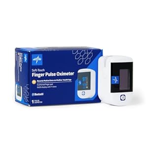 Medline Soft-Touch Bluetooth Fingertip Pulse Oximeter, One Each