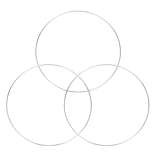 ZRSWV, 3 anelli a cerchio in metallo con motivo