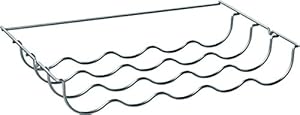 Siemens KS10Z030, Flaschenablage für aufgelistete freistehende Kühlgeräte von Siemens, bis zu 5 Flaschen, 29,05 × 45,81 × 6,87 cm (L × B × H), lebensmittelecht, chrom