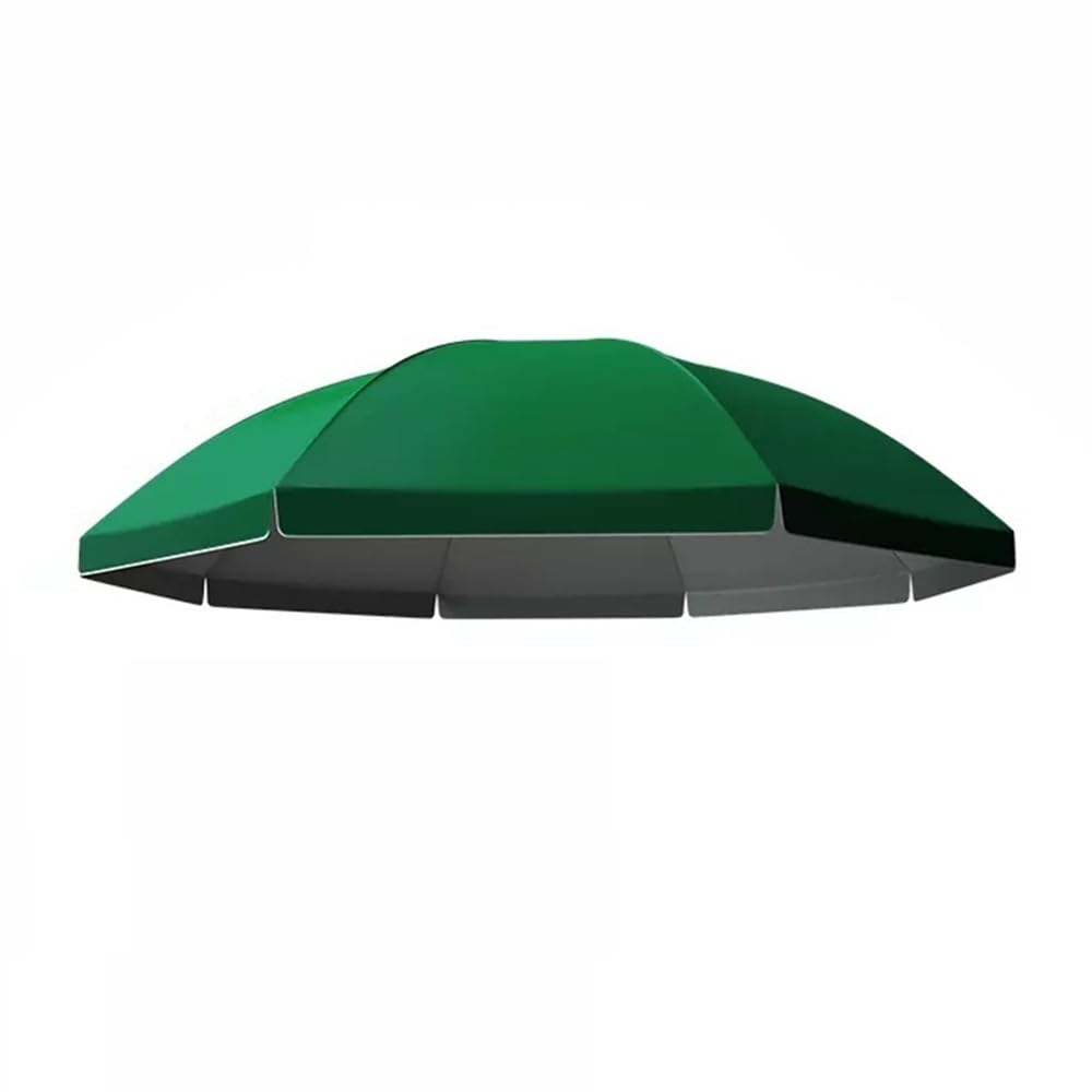 KADEUX 8 Ribs/10 Ribs Umbrella Replacement Cover, Beach Umbrella Canopy, 1.8m 2m 2.2m 2.35m 2.4m 2.6m 2.8m 3m Outdoor Umbrella Top Rechange Cloth (Color : Green, Size : 3m/10 Ribs)