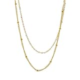 Fanlageter Collar Colgante Cadena Hombre Mujer Joyas Necklace Collar para Mujer Oro