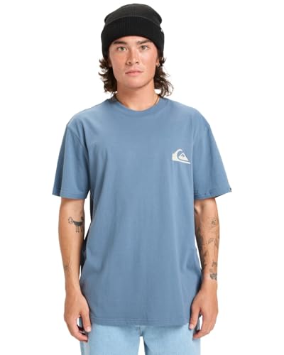Quiksilver T-Shirt Manche Courtes EV Mini Logo SS Homme Bleu M