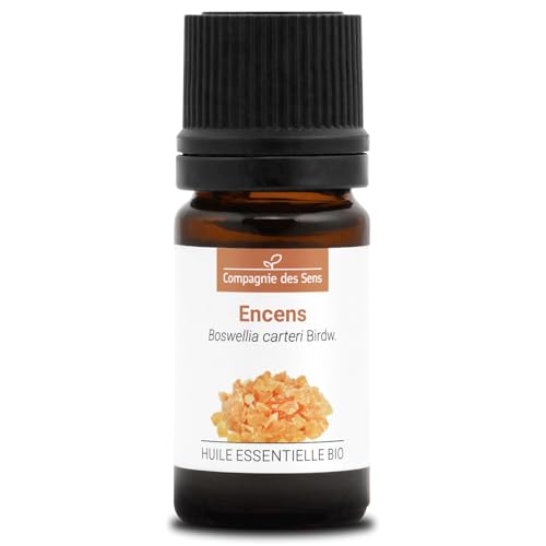INCIENSO - 5 mL - Aceite Esencial Orgánico de Calidad Superior - 100% Puro, Natural, Quimiotipado y Certificado Cosmos