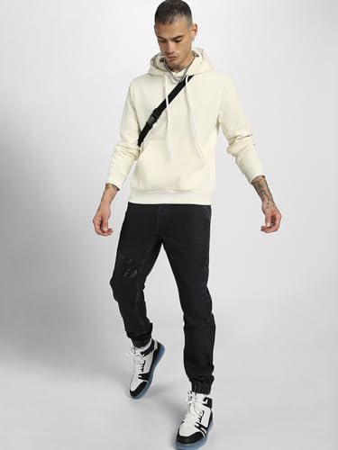 Image of Veirdo 280 GSM Cotton Fleece | Hooded Neck Full Sleeve | Regular Fit Sweatshirt | Solid Hoodie for Men | Sizes: S to 3XL