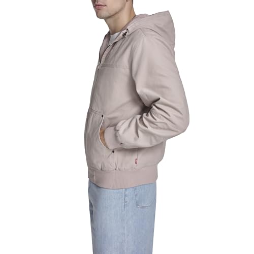 Image of Levi's Men's Workwear Cotton Canvas Hooded Bomber Jacket