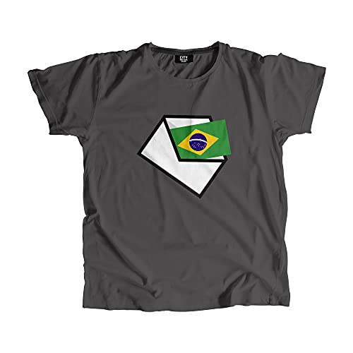 T-shirt Brésil Mail vêtement unisexe col rond mode urbaine