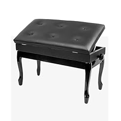 Tabouret de piano en bois massif réglable en hauteur pour enfants et adultes avec double élévation 76 x 36 x 48 58 cm - Les Beatles, Paul McCartney, John Lennon, RIngo Starr, George Harrison Tabouret de piano en bois massif réglable en hauteur pour enfants et adultes avec double élévation 76 x 36 x 48 58 cm – Image 3