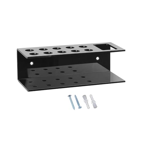 Generic Whiteboard Marker Organizer with Eraser Holder, Black