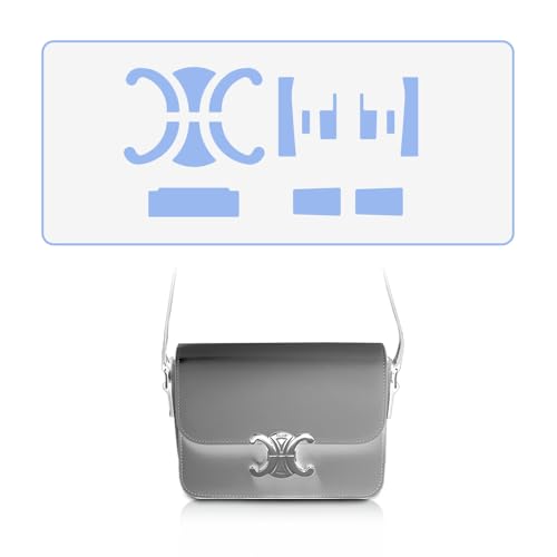 skoko [2 conjuntos] Película protetora de hardware para bolsa Celine Teen Triomphe, protetor com logotipo Triomphe, película transparente antiarranhões