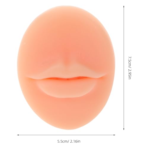 LALADEFIEE 2pcs Multifunction Silicone Lip Models for Makeup Practice Realistic Tattooing Supplies for Lip - Image 3