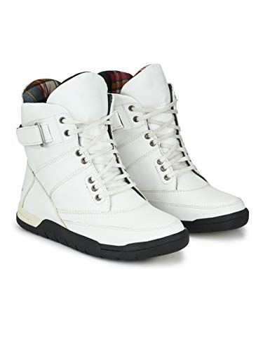 Image of Eego Italy Men's Premium High Top Boots (NR-6-White-11)