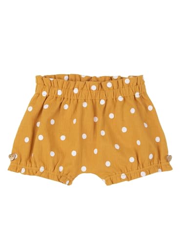 Short court fille 24 mois Chicco à pois couleur moutarde