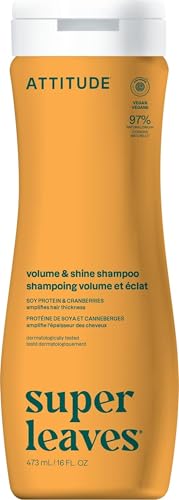 ATTITUDE Volume and Shine Hair Shampoo, EWG Verified, For Thin Ha...