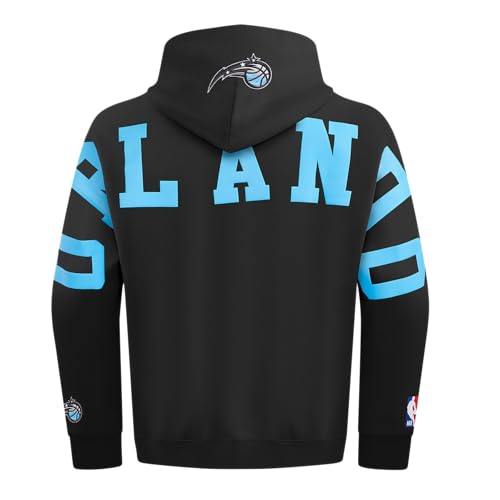 Sudadera Pro Standard NBA Wingspan con Capucha FLC Po de Hombro Caído Negra para Hombre L