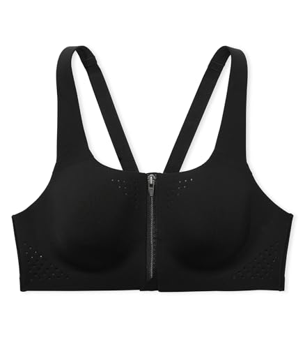 Victoria's Secret Women's VSX Featherweight Max Front Close Sports Bra, High Impact, Black, 36DD - image 3