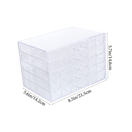 Boîte de rangement manucure 120 cases pour ne plus mélanger vos décorations