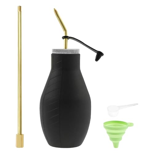 Pulverizador de polvo para jardín: plumero telescópico de 200 ml, dispensador para el cuidado de las plantas, aplicador eficiente de fertilizantes para semillas | Herramienta vegetal del del in