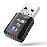 ZEXMTE PS5 Bluetooth Adapter, 5.3 Wireless Audio Transmitter to Connect Wireless Headphones & Earbuds, Connect Two Bluetooth Devices Simultaneously, Play & Play for PS5 PS4 Switch (Audio Only, No Mic)