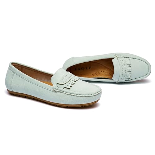 Image of Women's Business Loafers Work Casual Flats Shoes Lightweight Penny PU Leather Slip On Walking Shoes