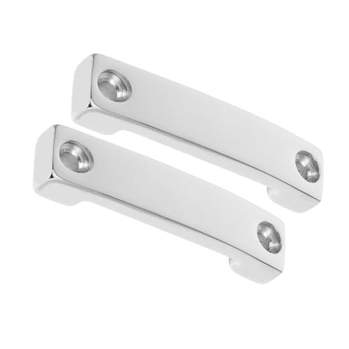 Kisangel Plaque INOX 2 Pièces 25 MM Acier 316 pour Bride de Fixation Sangle Marine et Matériel de Kayak de Mer