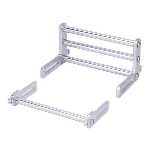 RC�o���p�[ For Axial For TRX4 For SCX10 For LCG For FJ40 1/10 RC�J�[�N���[���[�A���~�����t�����g���A�o���p�[�u���o�[�A�b�v�O���[�h�p�[�c(Silver,Bumper)