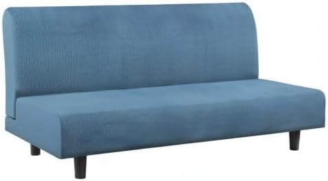 Miniatura 8 de Flamingo P Fundas elásticas para futón sin brazos, tamaño matrimonial, Queen, funda protectora de muebles con parte inferior elástica, patrón de