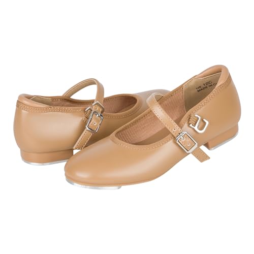 Linodes Economy Unisex-Child Easy Slide Buckle Tap Shoe for Girls and Boys Maryjane Dance Flat3