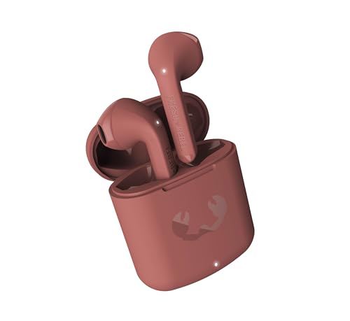 Fresh 'n Rebel Twins Core True Wireless In-Ear Bluetooth Headphones with Voice Assistant, Touch Control and Built-in Microphone, 30 Hours Playtime (Safari Red)