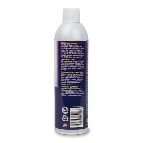 Image of Invisible Glass 91014-4PK Clear Plastic Cleaner - Cleans and Protects Plastic on Electronics, Appliances, Eyewear, Cars, Trucks, RVs, Boats & More, Helps Prevent Fog and Static - 19 oz (Pack of 4)